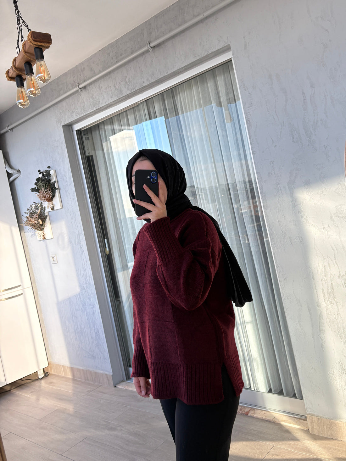 Baklava Desen Bordo Kazak